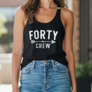 "40th" Birthday Crew Tank